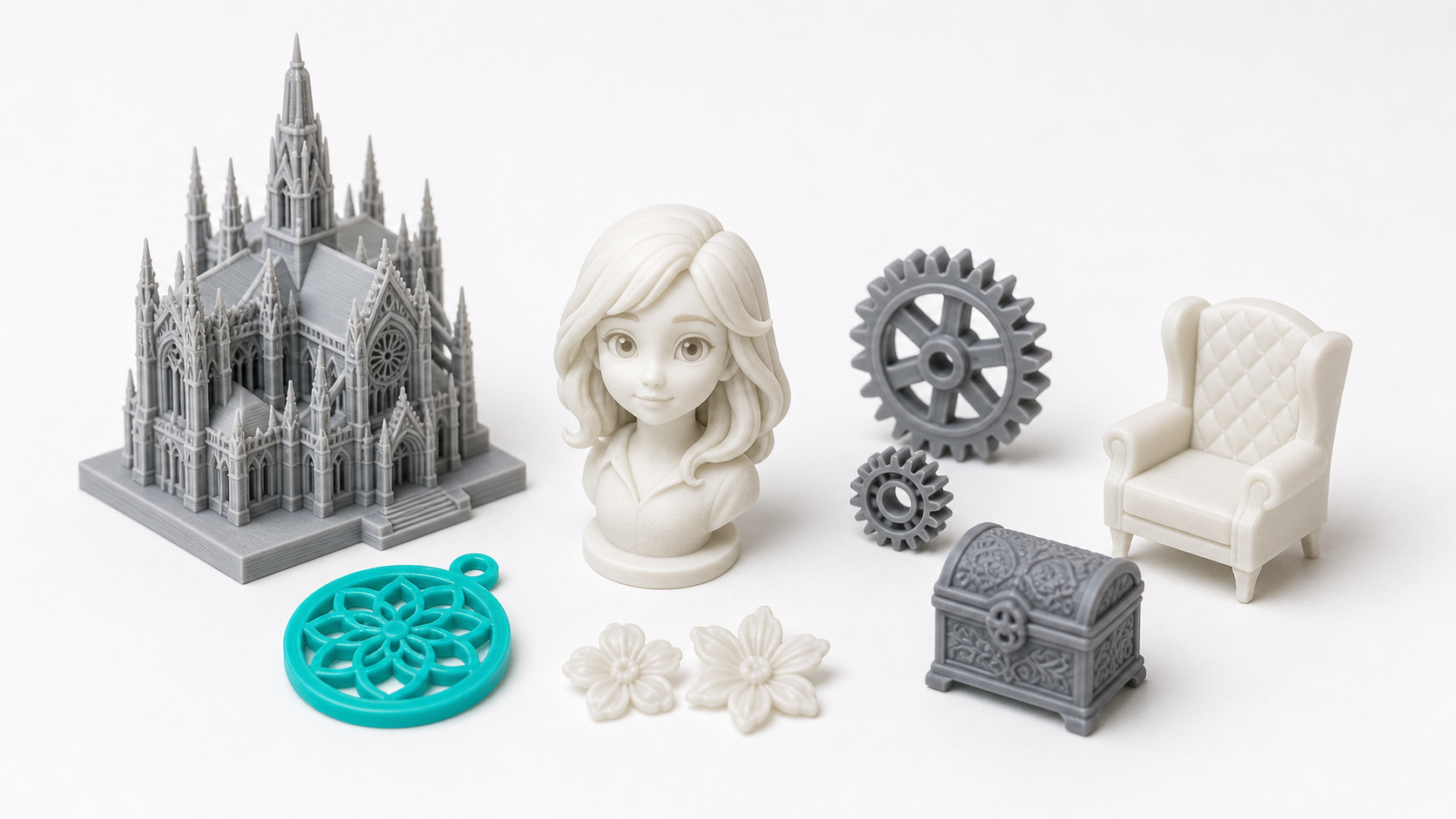 Высокодетальные миниатюры и мелкие 3D-печатные изделия